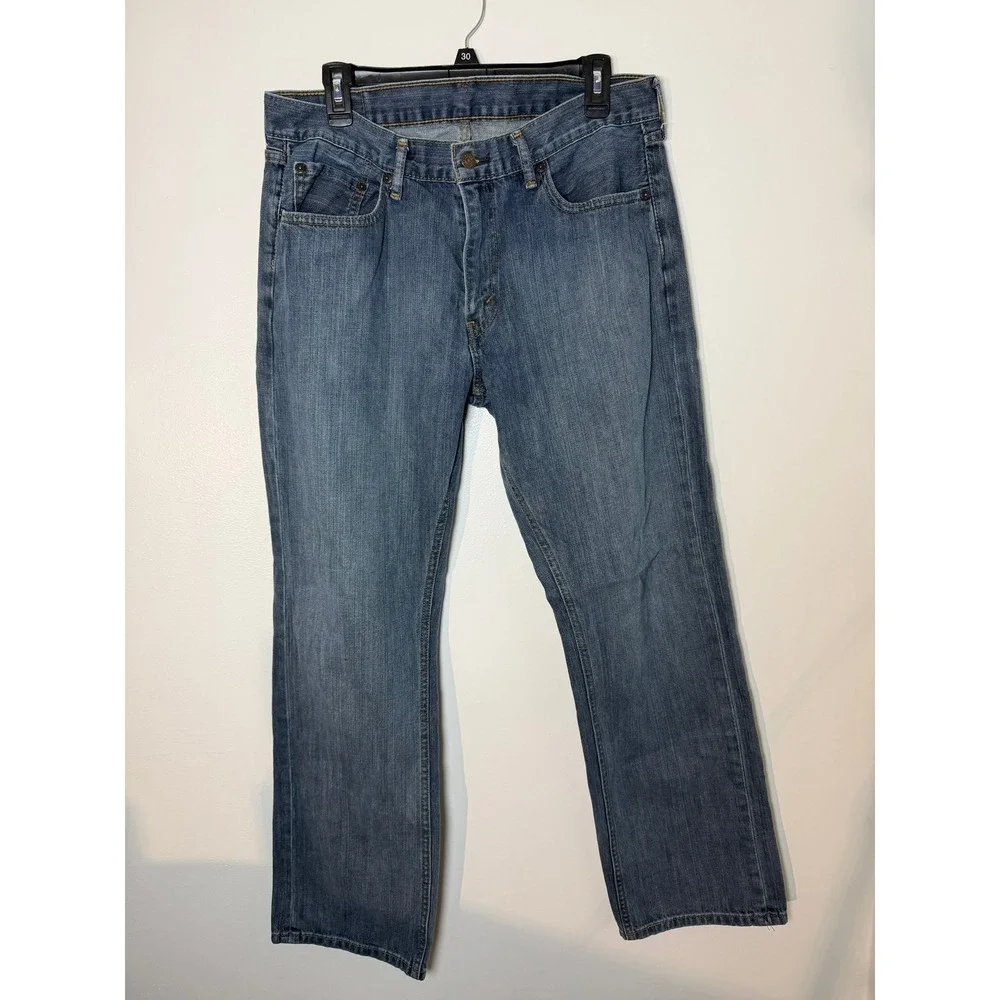 Levis 559 Relaxed Straight Leg Jeans Mens 34x32 Medium Wash Blue Denim